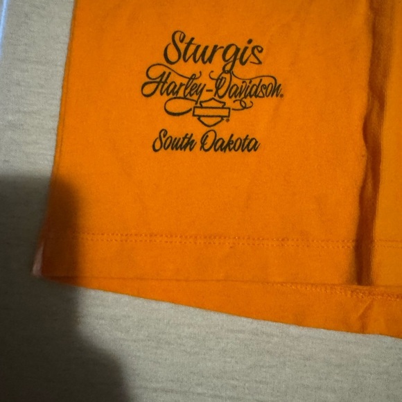 Harley-Davidson Orange Graphic Tee - Picture 4 of 6